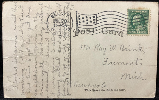 Bluff Street - Beloit, Wisconsin - E. C. Kropp Co. Pub. Milwaukee - 1909 Postcard