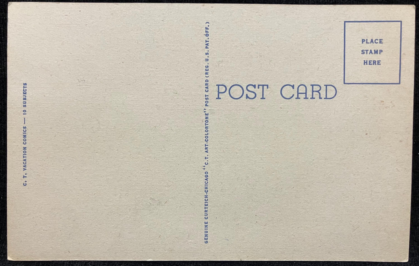 Cartoon Postcard - 1940s-50s - "Boy! Home was Never like This! I'm Feeling Younger by the Minute! - Vintage Cards