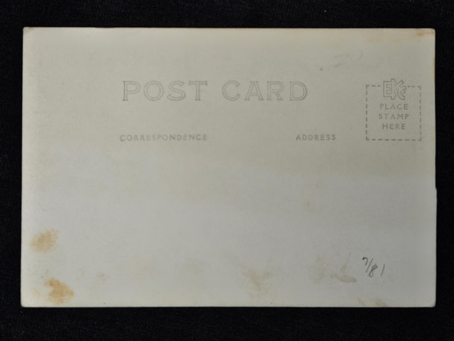 RPPC - 1930s US Post Office Photograph - Children Dressed for Winter in Sleigh - Reindeer, Sleigh, and Winter Photo Backdrop - Sepia Tone