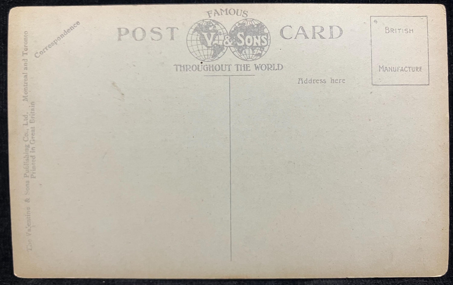 S. S."Harmonic" - Sarnia, Ontario, Canada -Printed in Great Britain - 1910 Postcard