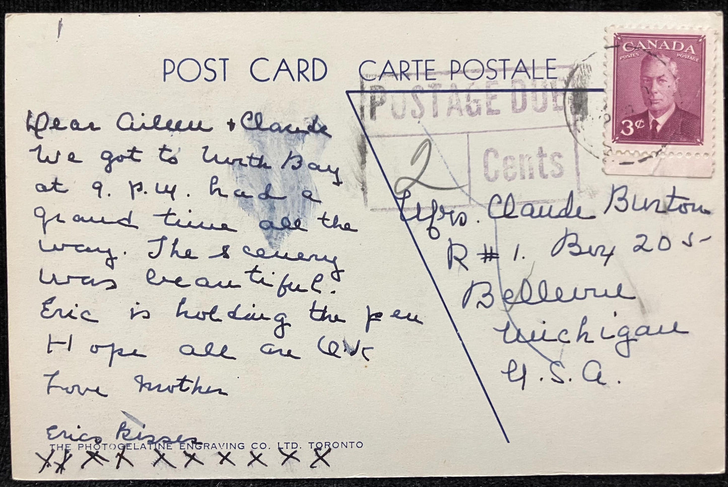 Royal Canadian Mounted Police - Canada. - Mounted Police Postcard