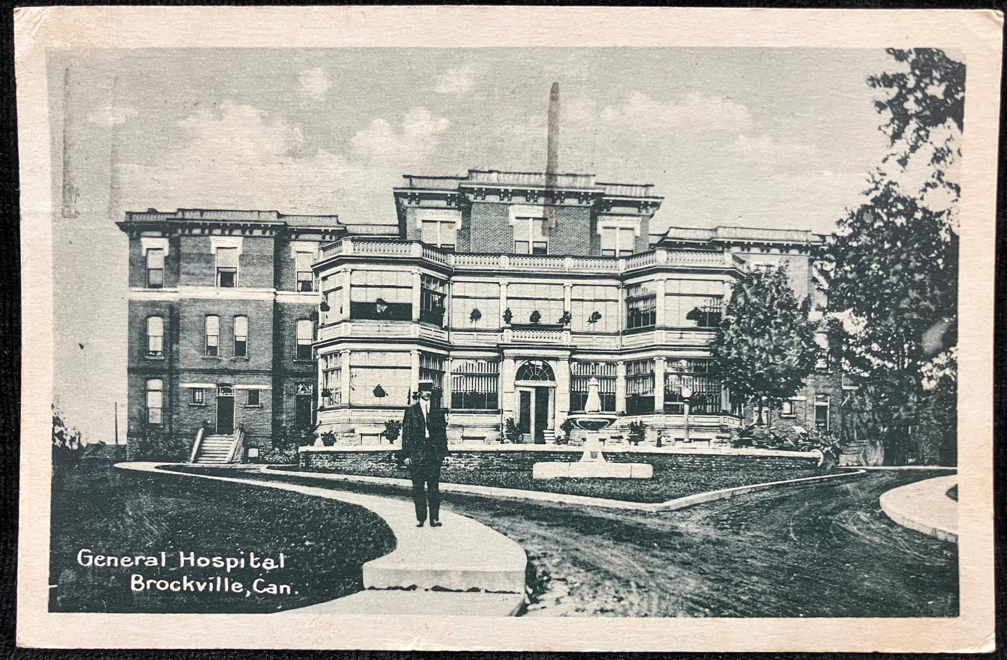 General Hospital - Brockville, Can. - 1920 Hospital Postcard