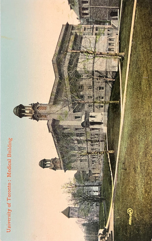 University of Toronto: Medical Building - Canada - Printed in Great Britain - Vintage Canadian Postcard