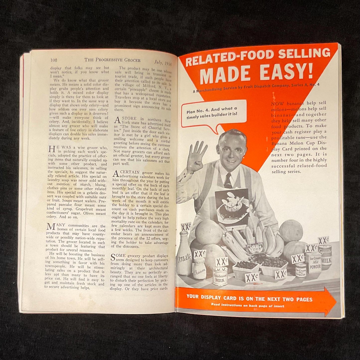 The Progressive Grocer - Traditional Monthly Magazine of the Grocery Trade - July 1936 - Great Advertisements, Pictures and Stories- RARE