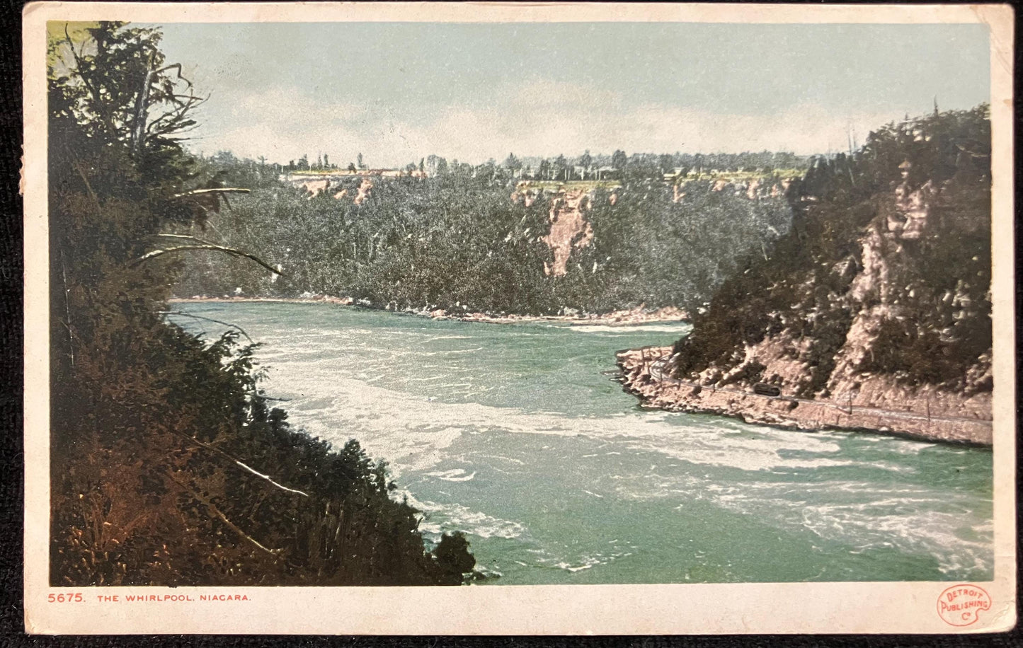 The Whirlpool. Niagara. - Detroit Publishing Co. - Vintage Postcard sent in 1908