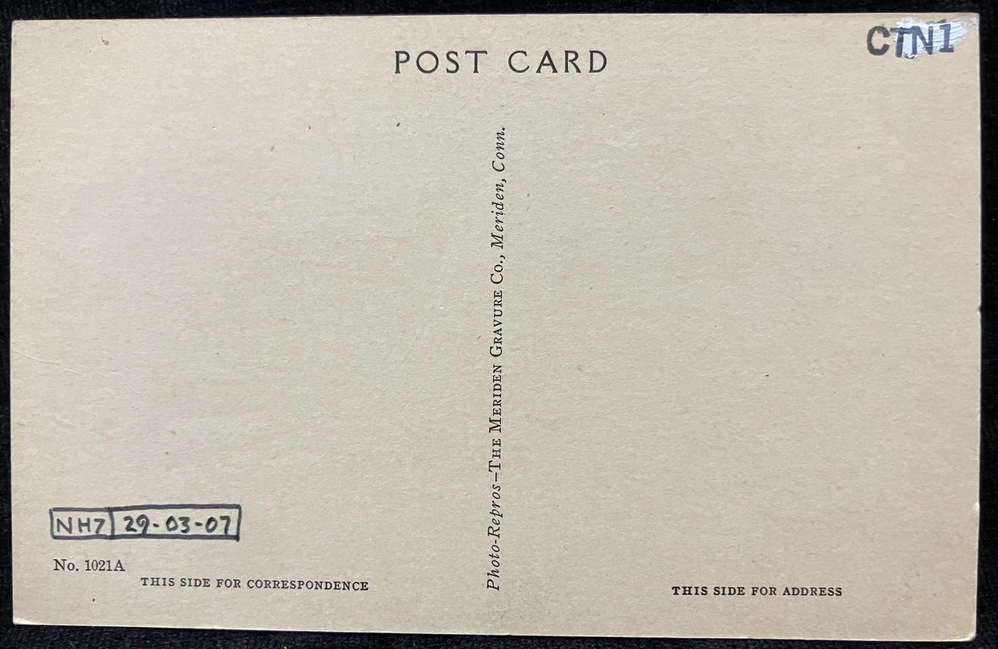 Carlton Covered Bridge, Swanzey, N.H. - Vintage 1925 Covered Bridge Postcard