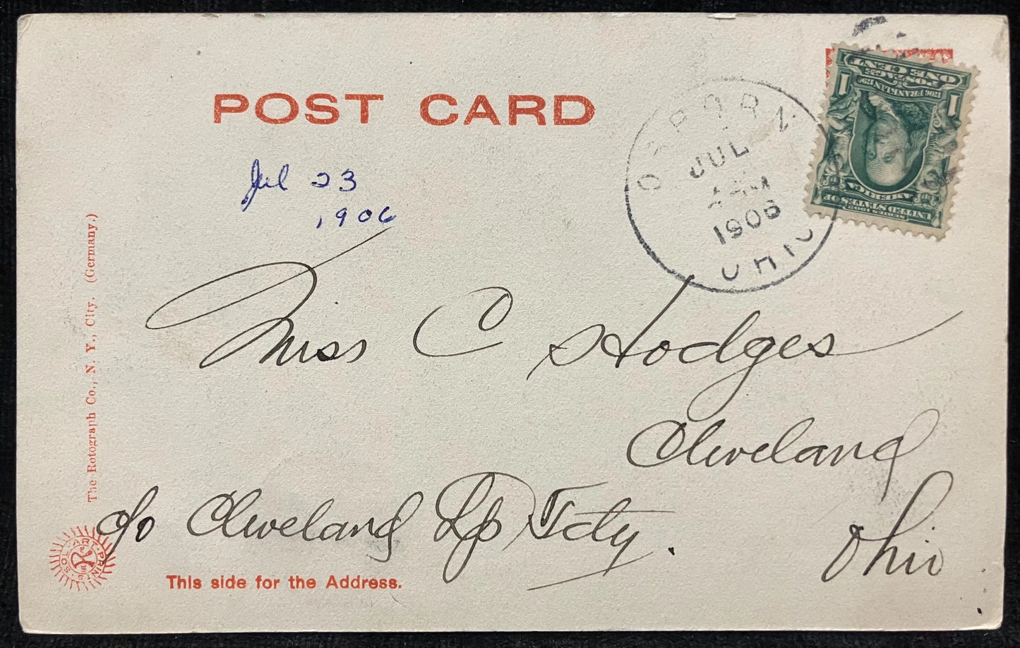 View of Lakes, National Soldiers Home, Dayton, Ohio - Vintage Armed Service Postcard
