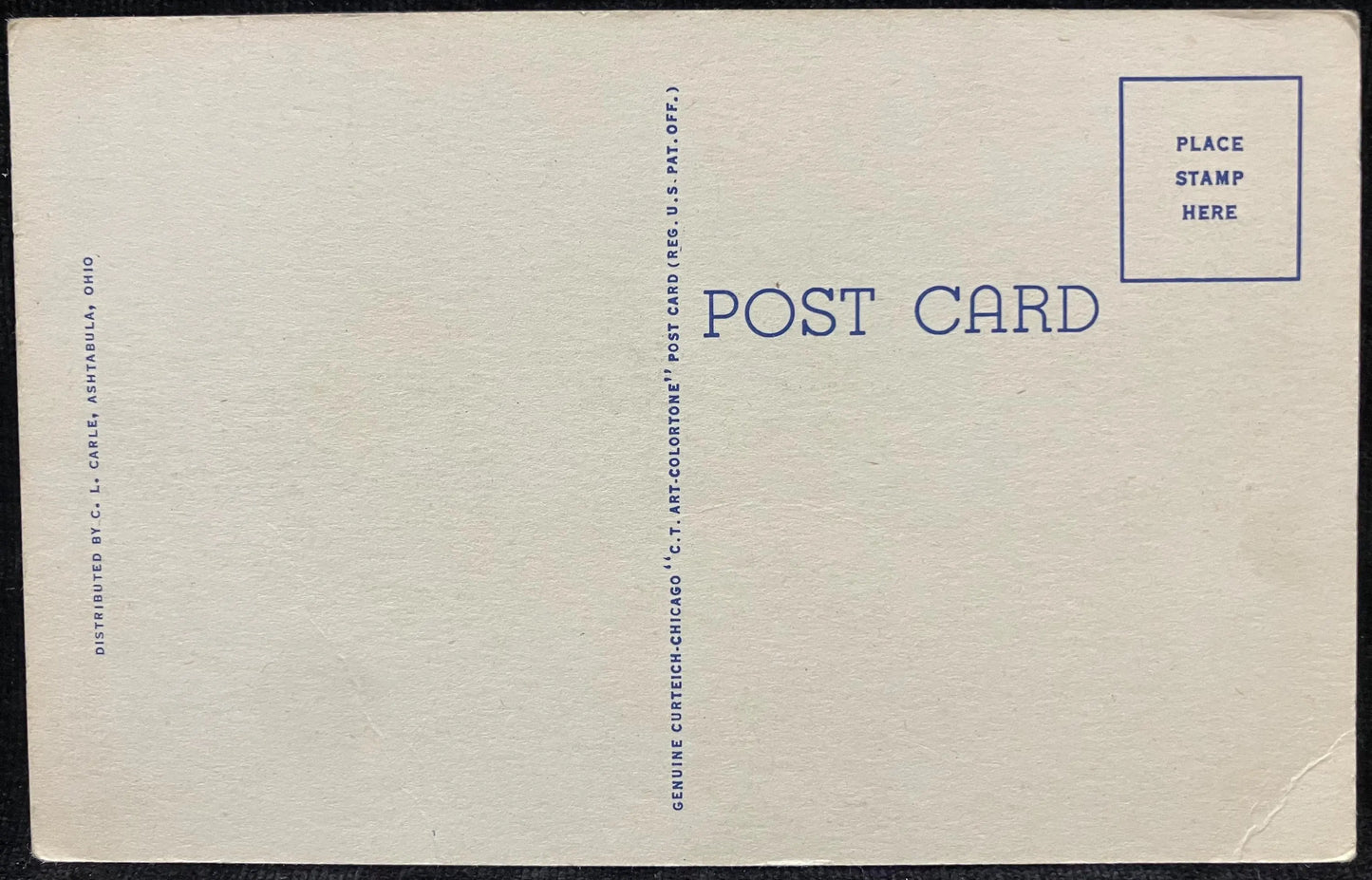 Township Park Beach and Pavilion, Geneva-on-the-Lake, Ohio - Vintage Lodge Postcard