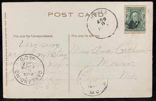 Capitol of Illinois - Springfield, Illinois - 1907 Postcard