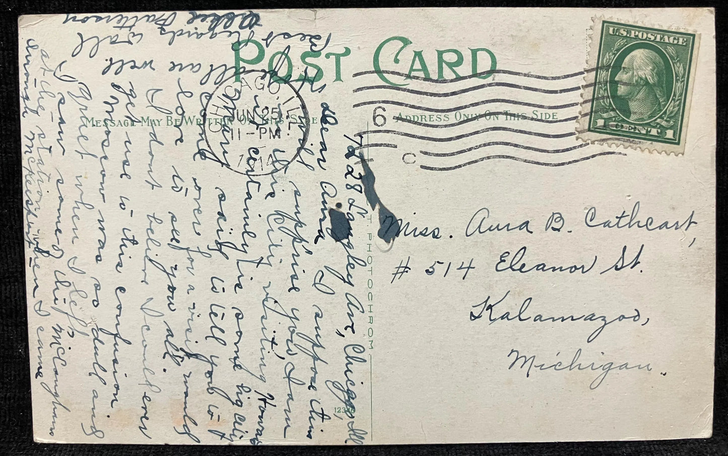 Unloading Ore at the Wisconsin Steel Works, South Chicago, Illinois - Vintage Boats Postcard