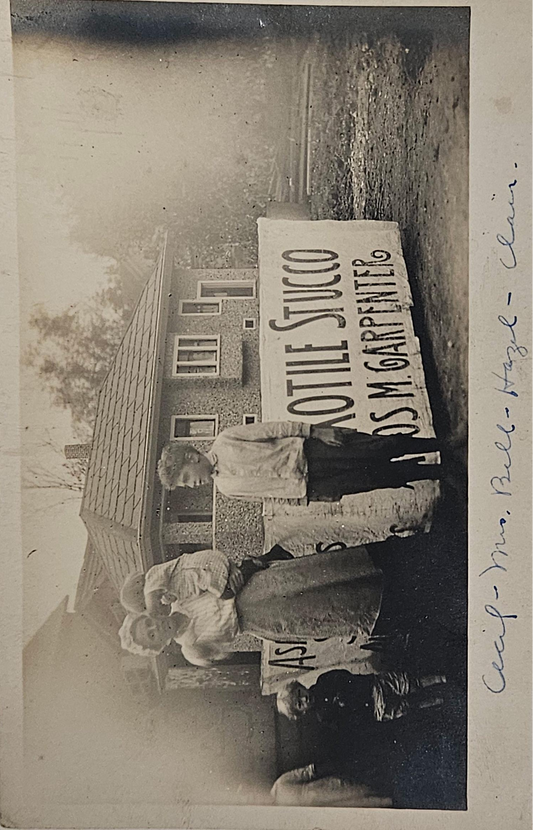 RPPC - Advertising Postcards - Flexotile Stucco -  Amos M. Carpenter - Vintage Postcard