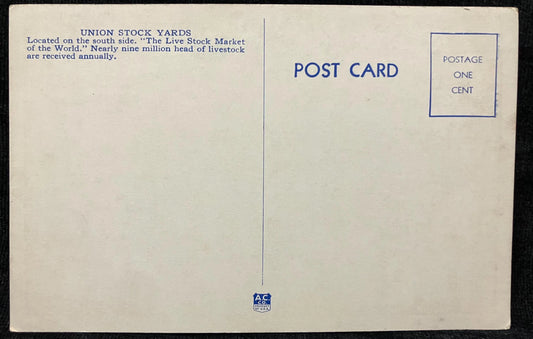 Union Stock Yards, Chicago, Illinois - Vintage Postcard