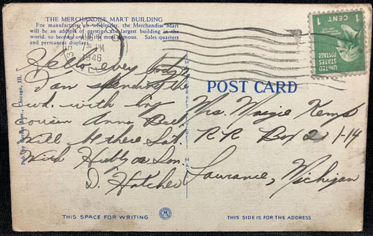 Merchandise Mart Bldg., Chicago, Illinois - Vintage Postcard