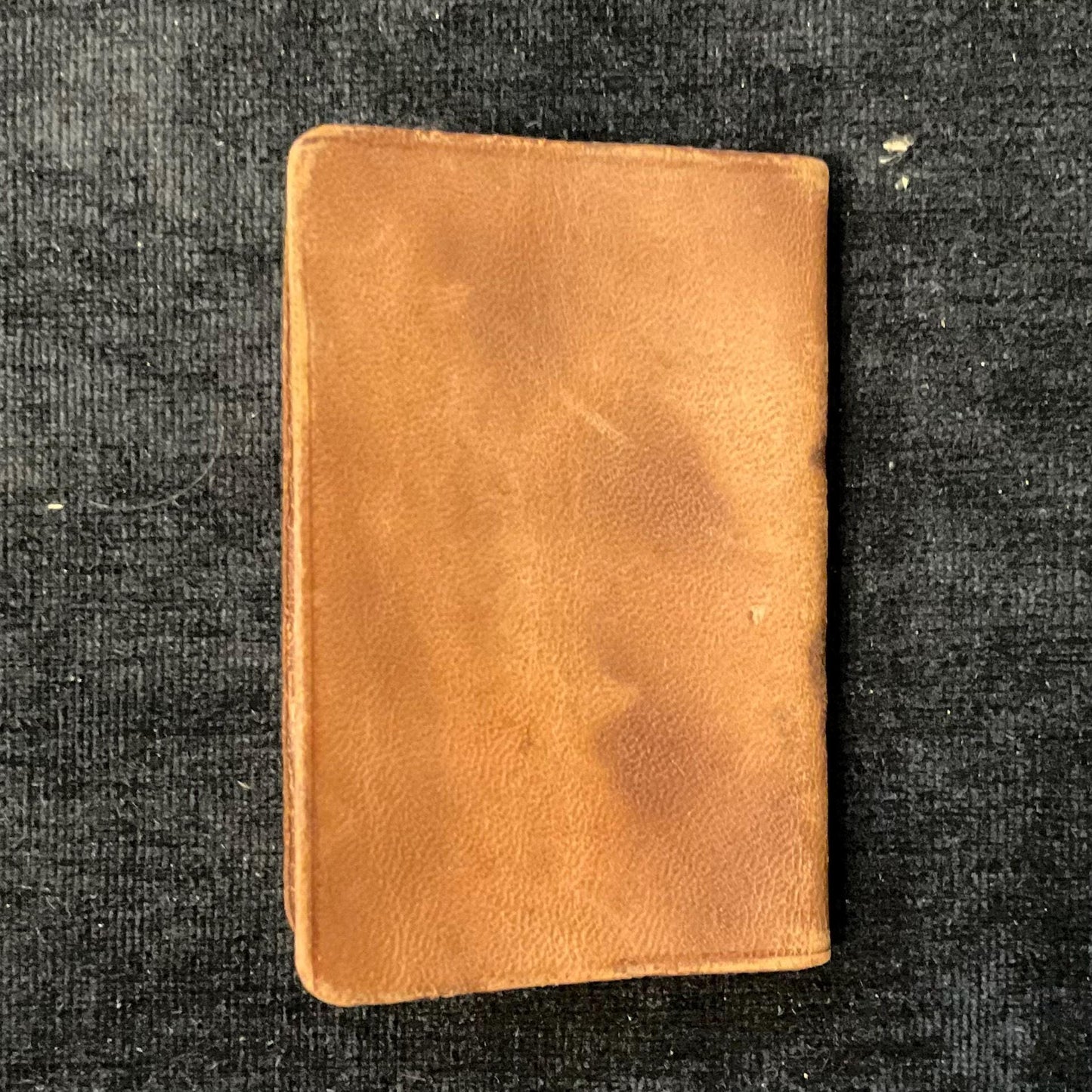 Mini Address Book Made by Indigenous People in Marcellus, Michigan -1930s Souvenir - Native American Made Leather Covered Book