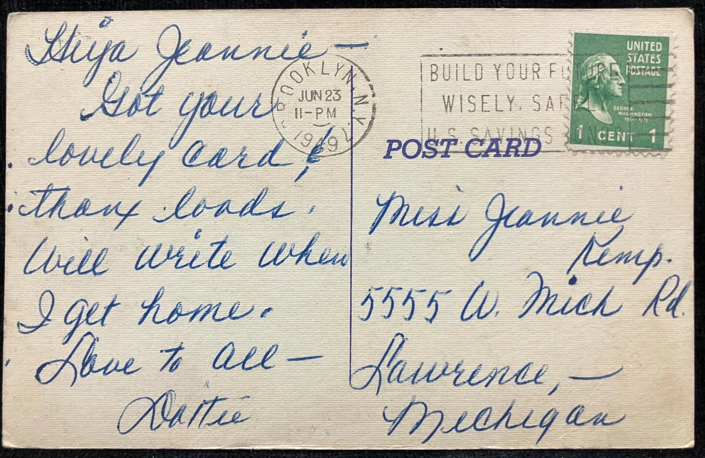 Botanic Garden, Brooklyn, New York - Vintage Postcard