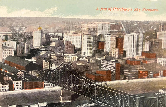 A few of Pittsburg's Sky Scrapers - 1920 Pennsylvania Postcard