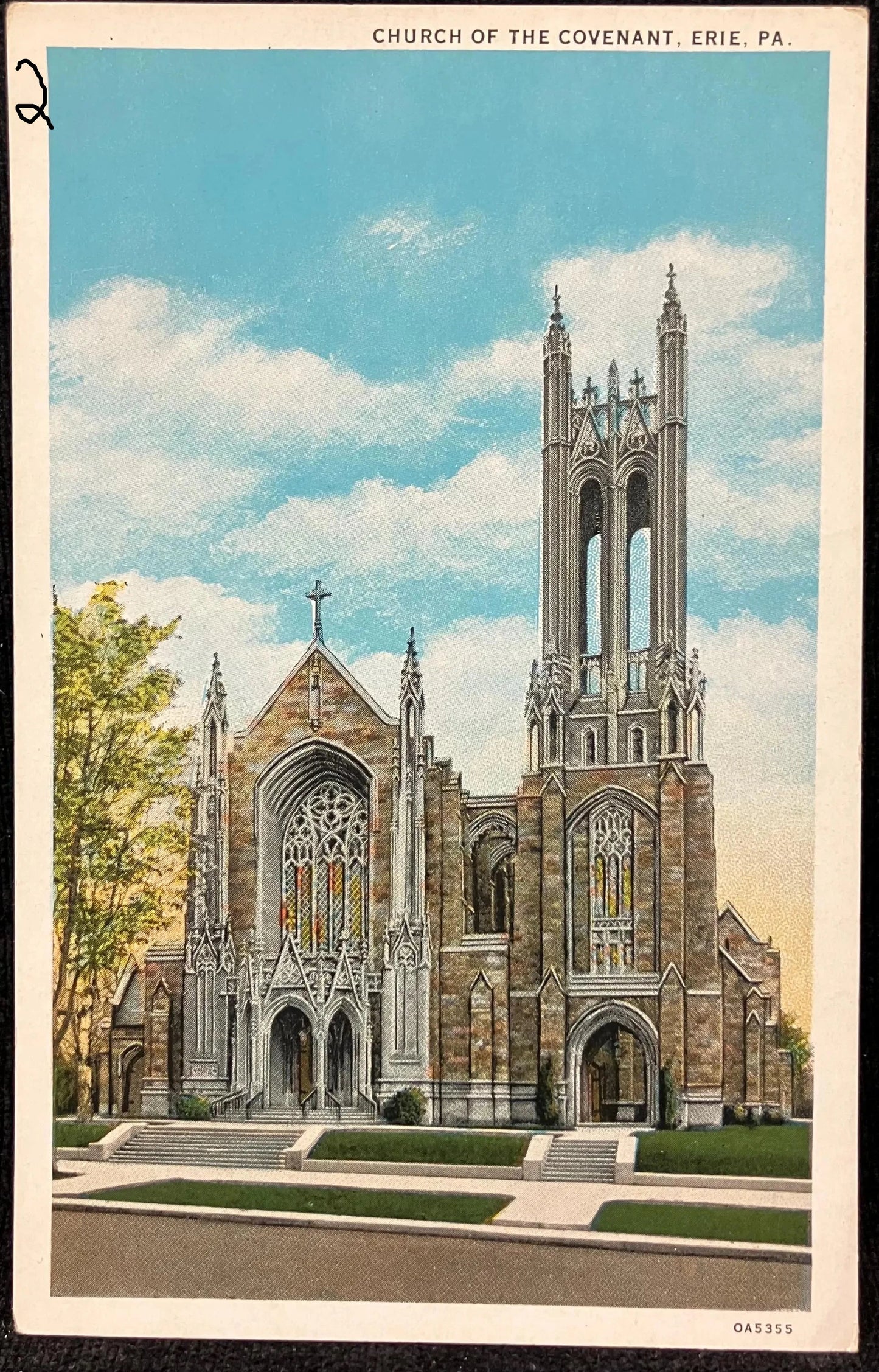 Church of the Covenant, Erie, PA. - Vintage Church Postcard **Two in Stock**