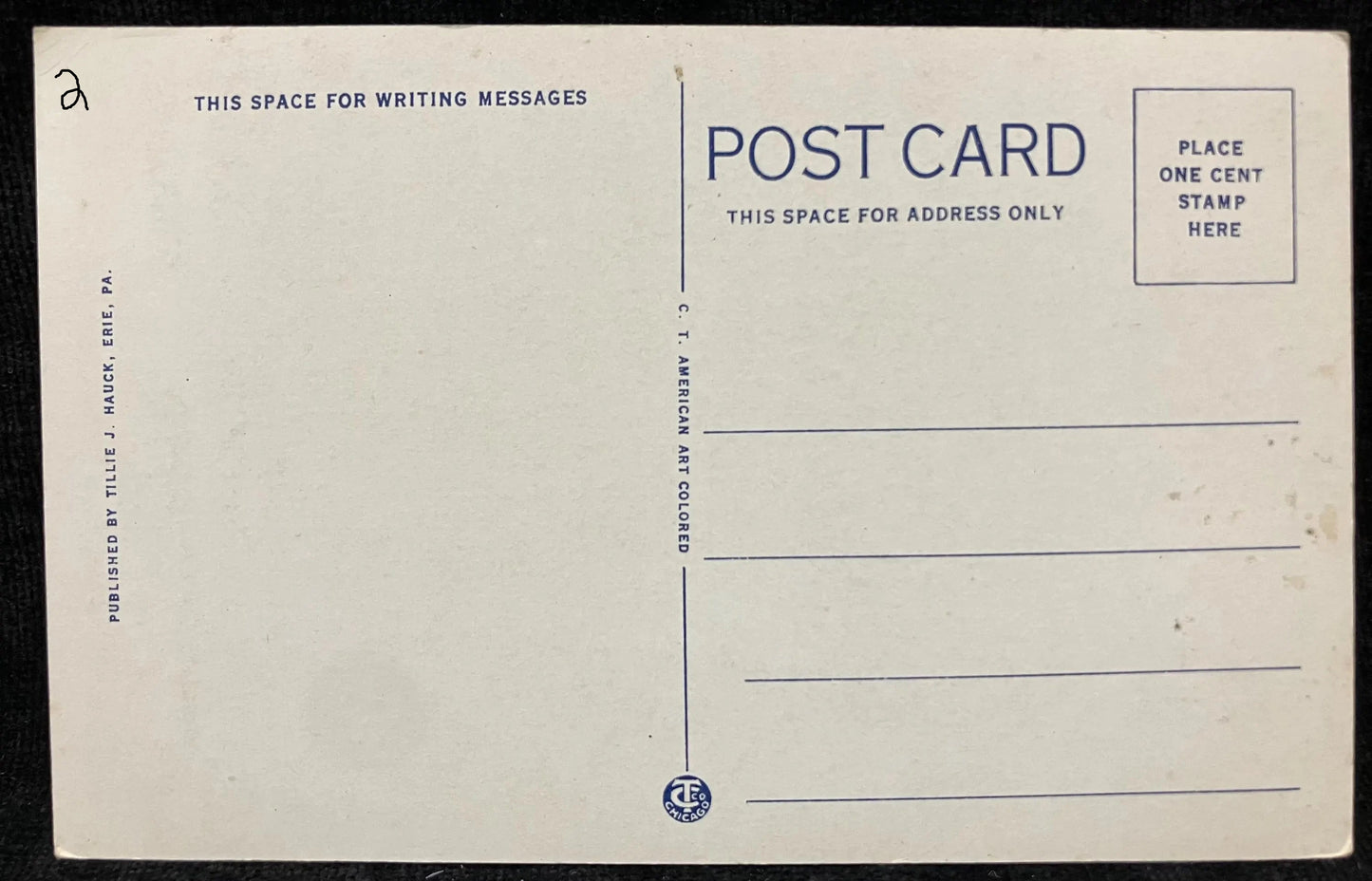 Church of the Covenant, Erie, PA. - Vintage Church Postcard **Two in Stock**