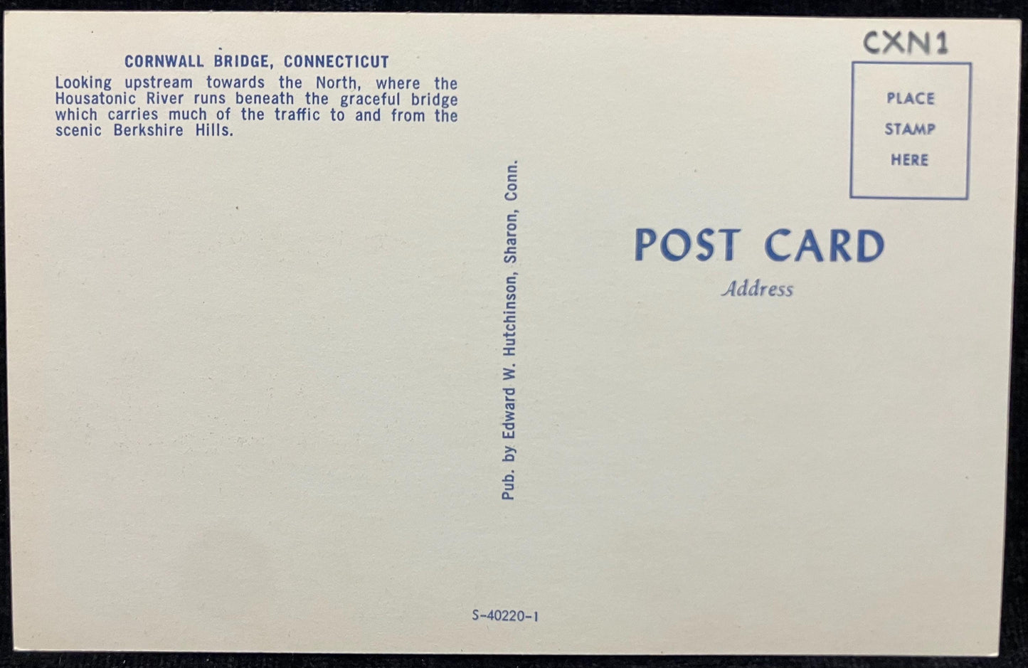 Cornwall Bridge - Cornwall, Connecticut - Bridge Postcard