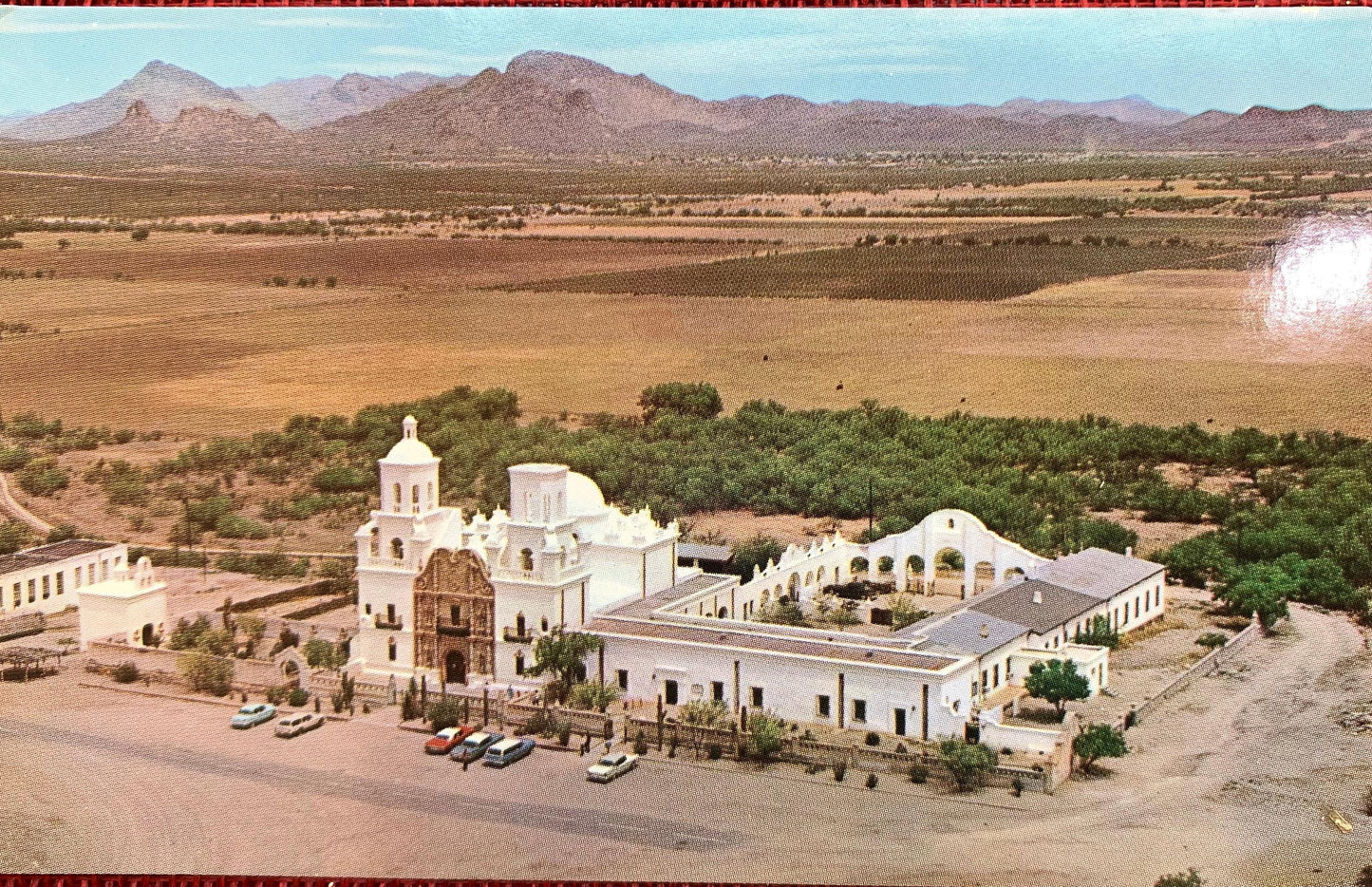 San Xavier Del Bac, Near Tucson, Arizona - Vintage Postcard