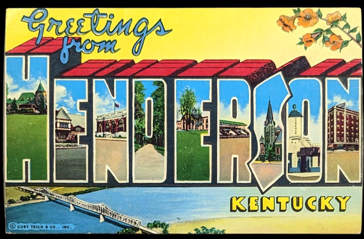Greetings from Henderson, Kentucky - Digital Print Download