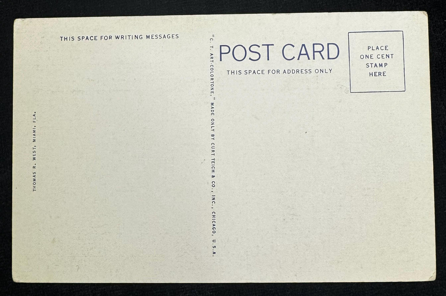 Miami Vintage Postcard