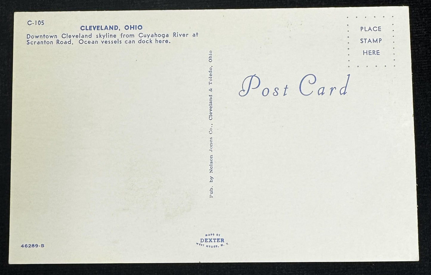 Cleveland, Ohio - Vintage Postcard
