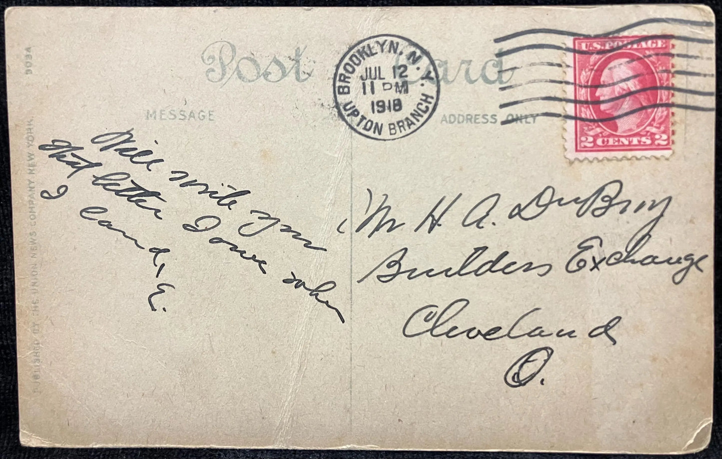 Soldiers and Sailors Monument, New York - Copyright by Irvins Underhill - Vintage Postcard