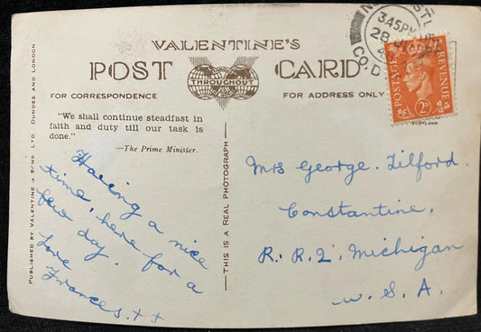 RPPC - Market Day, Portadown, Ireland in 1906 - Vintage Valentine & Co Postcard