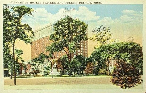 Hotel Statler Detroit, Michigan - Vintage Postcard