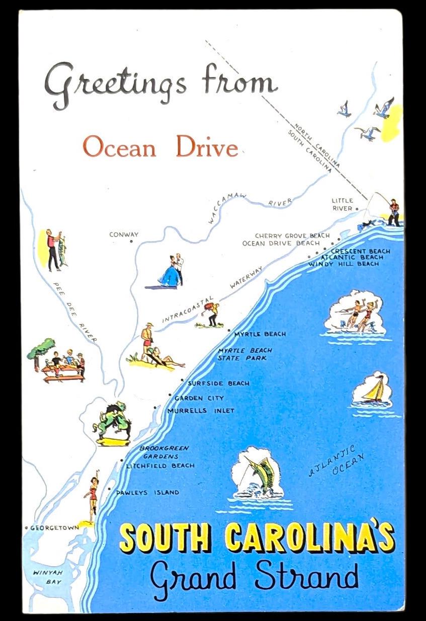 Greetings from Ocean Drive, South Carolina's Grand Strand - Digital Print Download