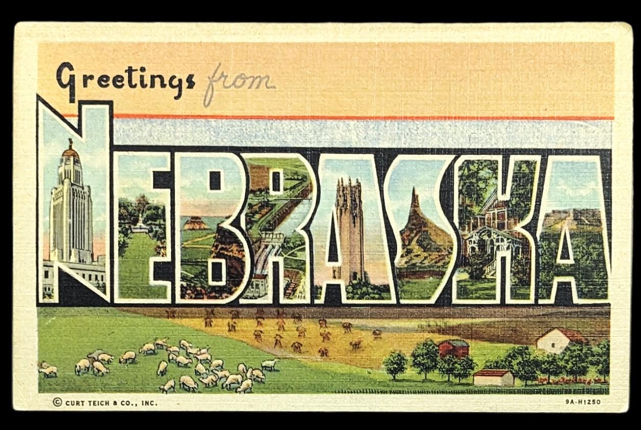 Greetings from Nebraska - Digital Print Download