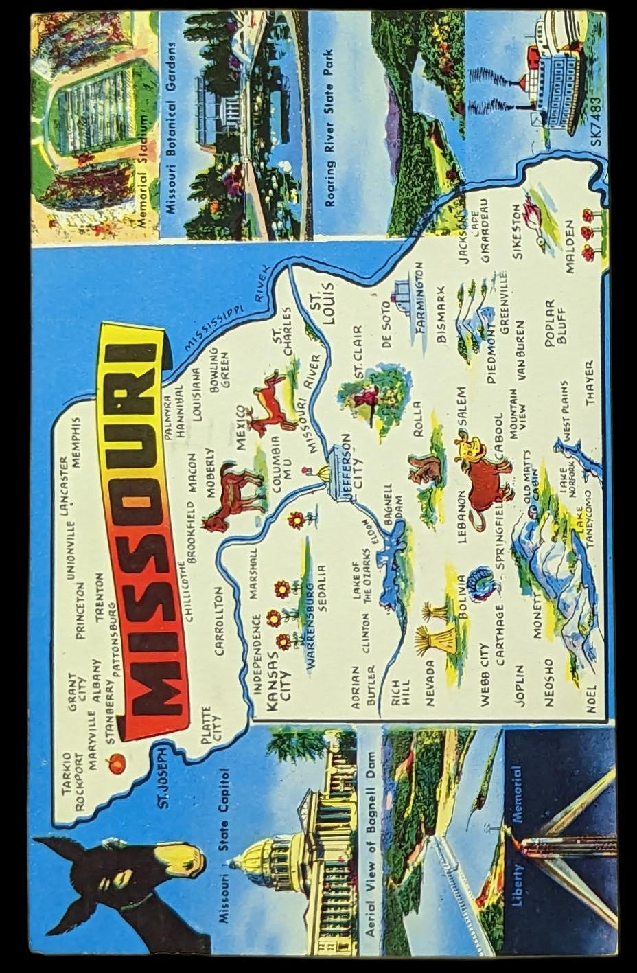 Vintage Missouri Digital Postcard Art - Digital Print Download