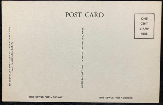 U. S. Post Office, Vallejo, California - Vintage Black and White Postcard