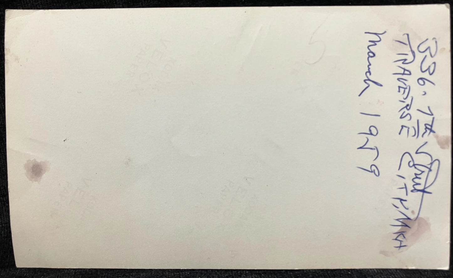 Photograph of Snow Drifts in Traverse City, Michigan - Taken 1959 - Vintage B&W Photograph