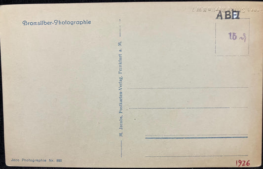 RPPC - FRANKFURT a. M., Alte Brücke, erbaut 1914-26 - Made in Germany - Vintage International Postca