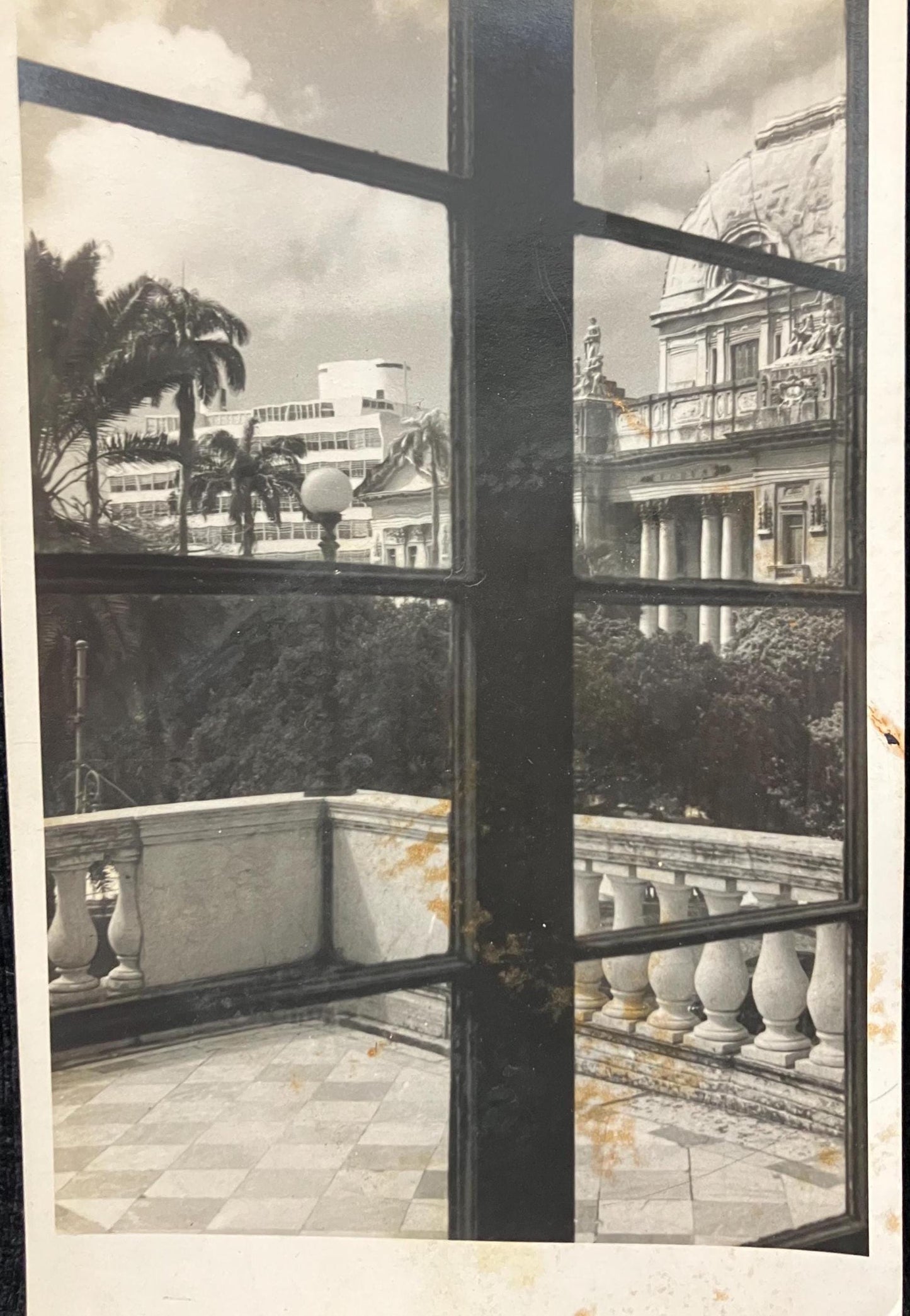 RPPC - A Window With a View - Wonderful Photo Composition - Architecture and Style - Late 1900s - Postcard paper, blank backside