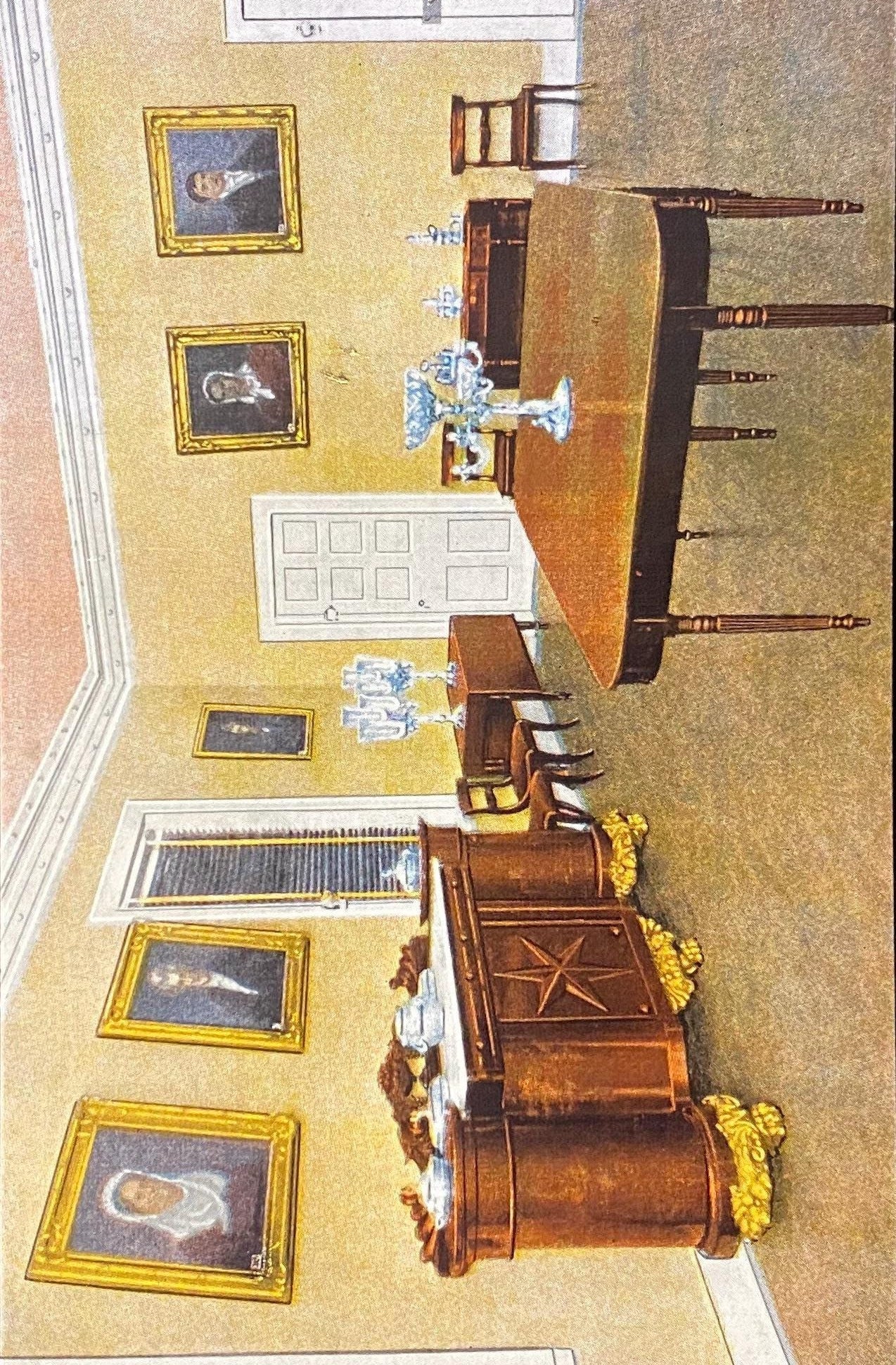Hermitage Dining Room - Nashville, Tennessee - 1940s Linen Postcard