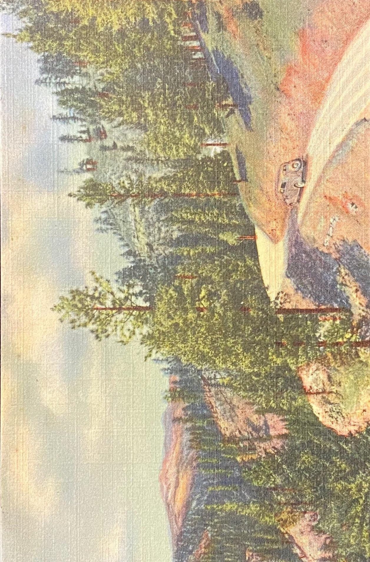 Pecos River Drive - New Mexico - 1938 Linen Postcard
