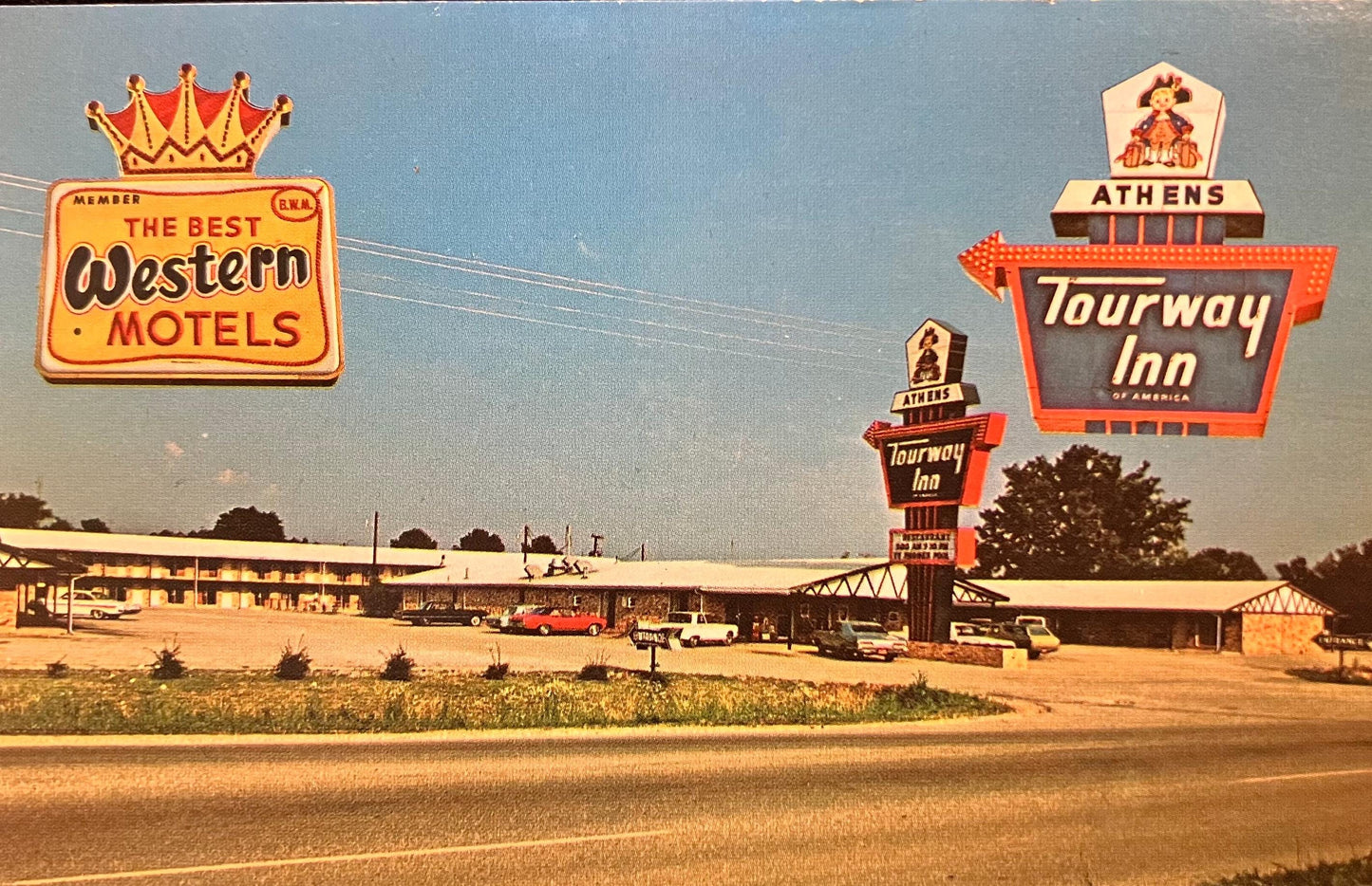 The Best Western Motels - Athens Tourway Inn of America - Athens, Alabama - 1950s-1970s Hotel Postcard
