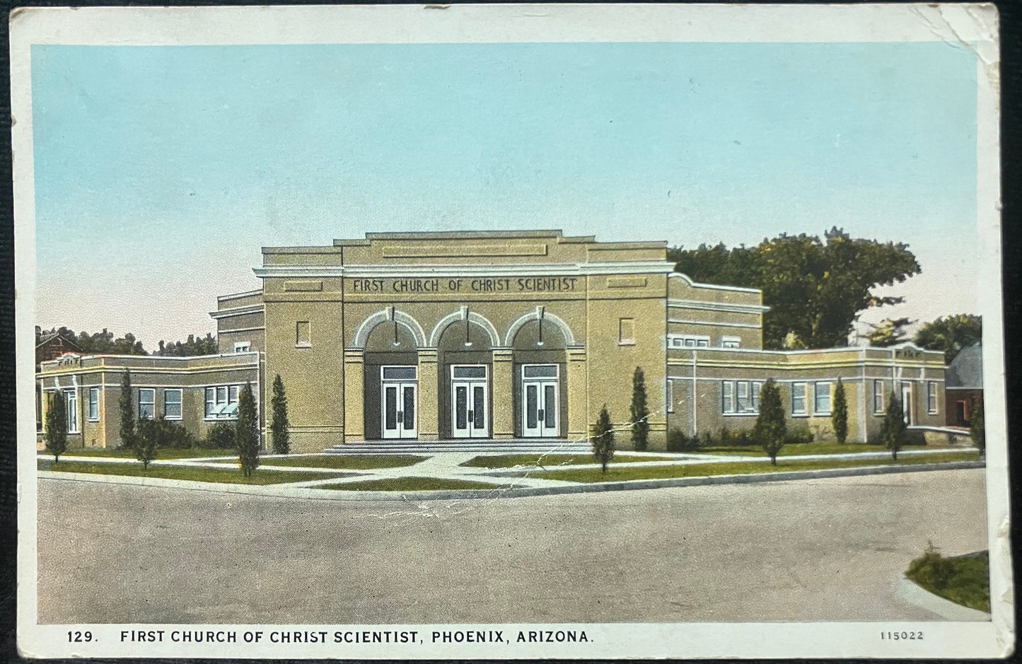 First Church of Christ Scientist - Phoenix, Arizona - Vintage Postcard
