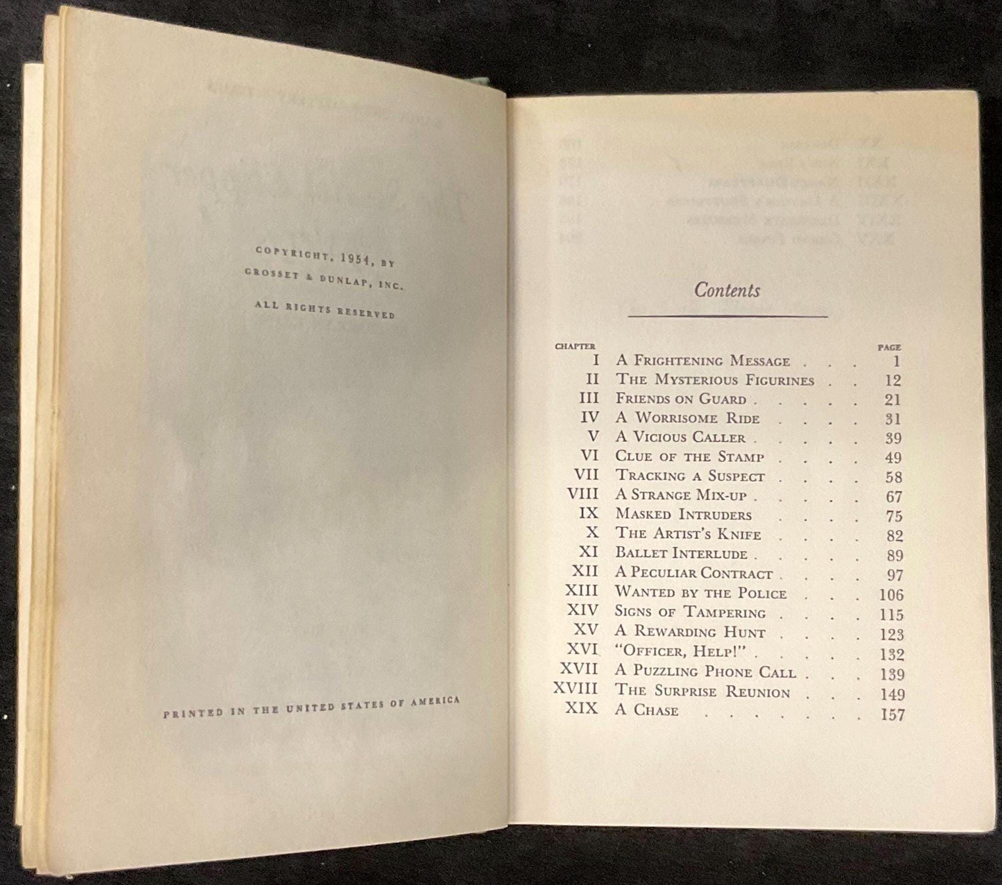 The Scarlet Slipper Mystery - A Nancy Drew Mystery Story - by Carolyn Keene - Grosset and Dunlap Book Copyright 1954