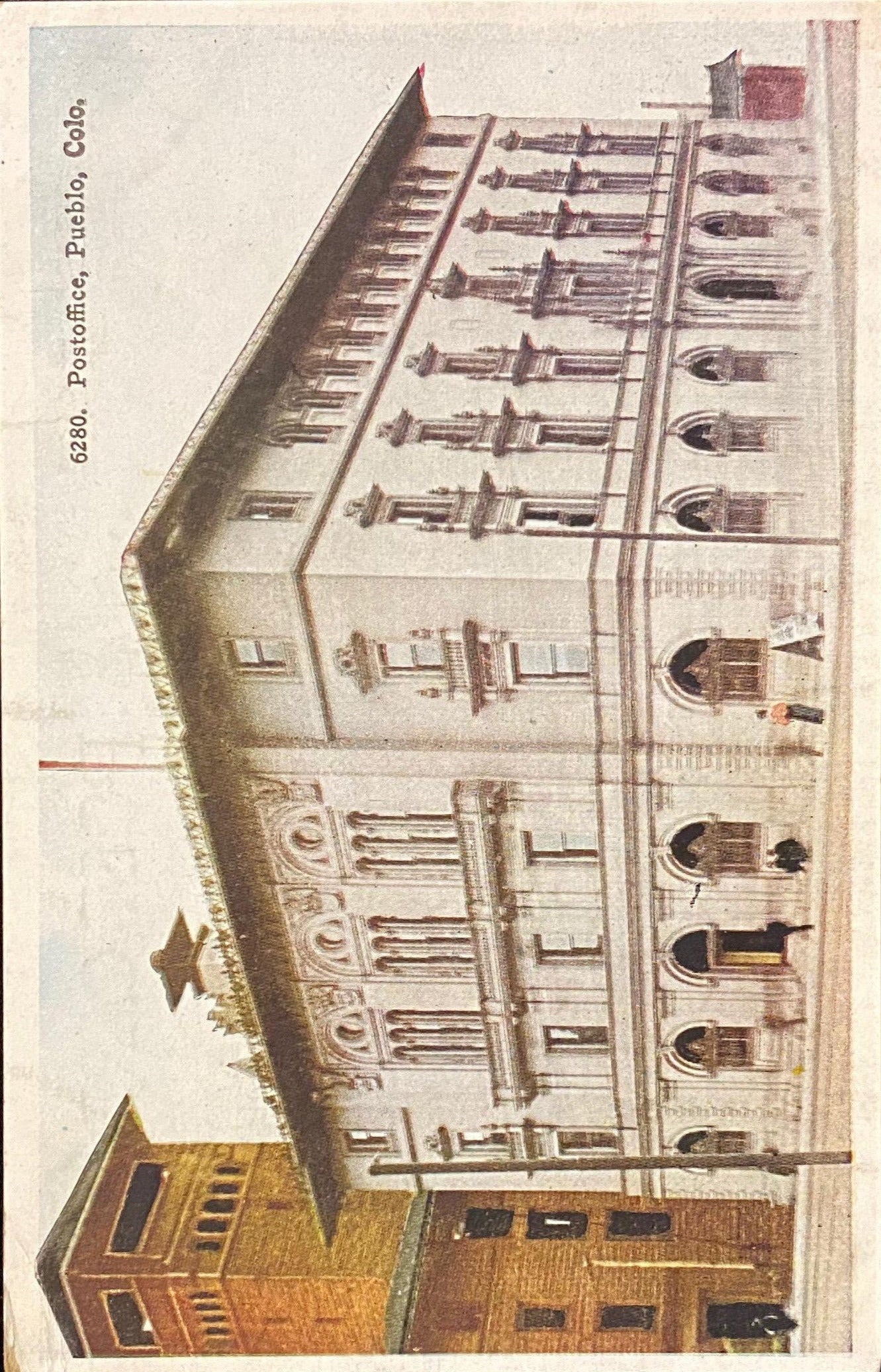 Postoffice - Pueblo, Colo. - Vintage Postcard