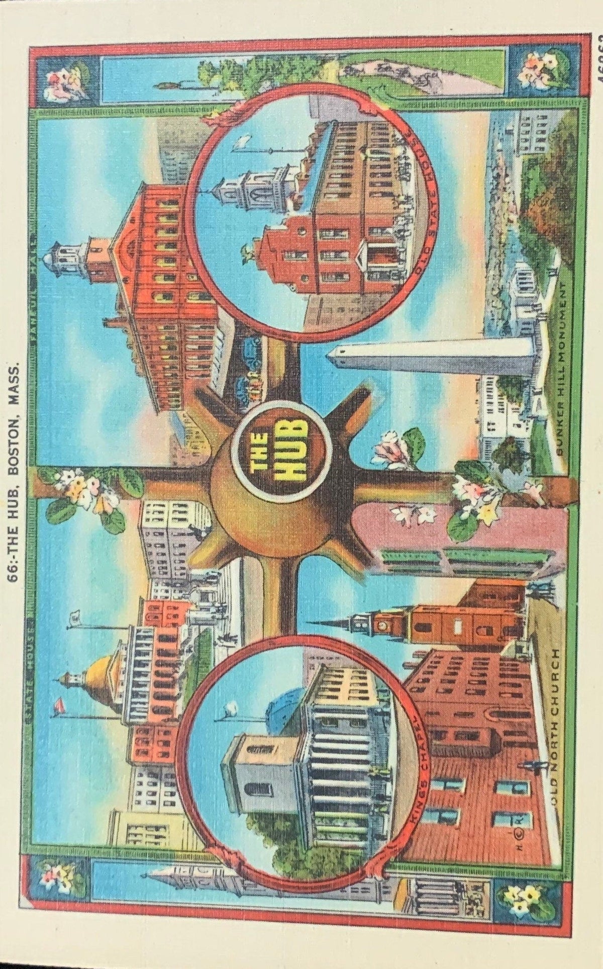The Hub - Boston, Massachusetts - 1930s/1940s Linen Postcard
