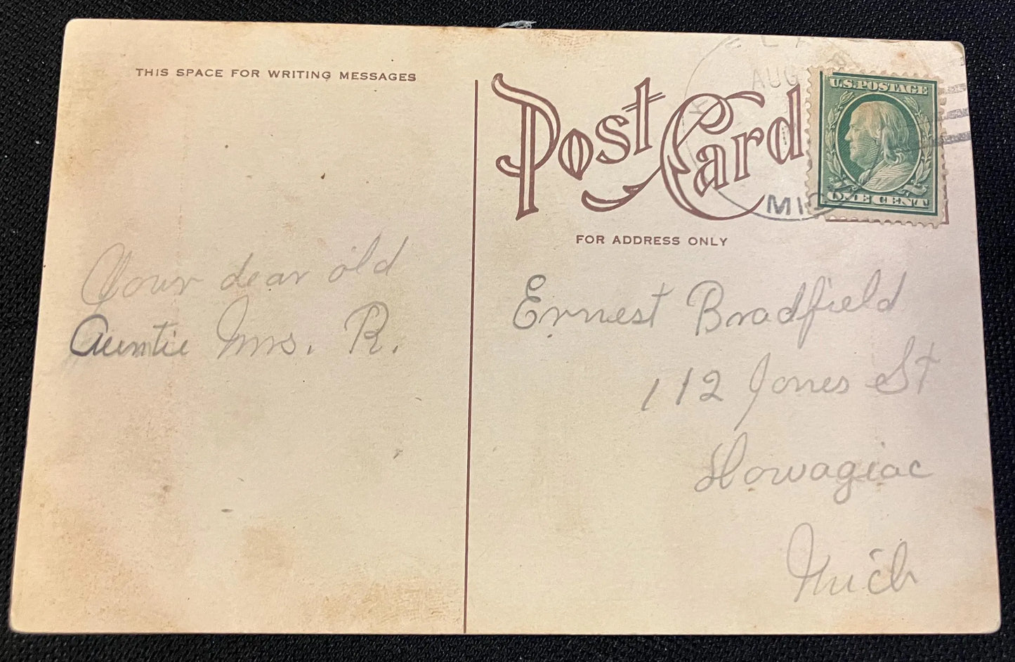 I Am Thinking of You - Vintage Postcard