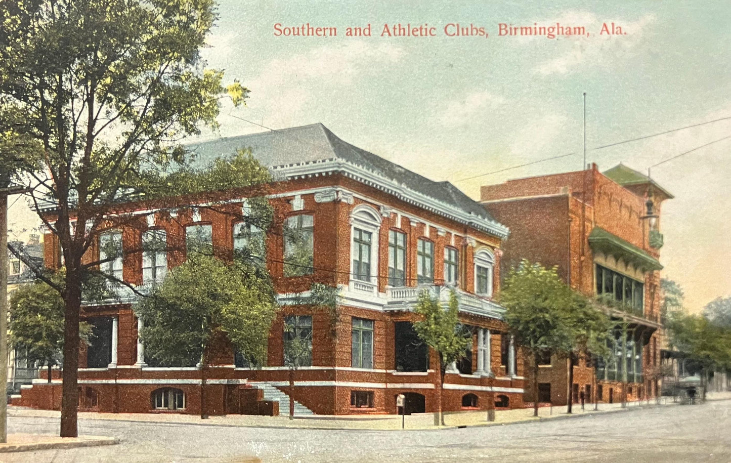 Southern and Athletic Clubs - Birmingham, Alabama - 1910s Postcard