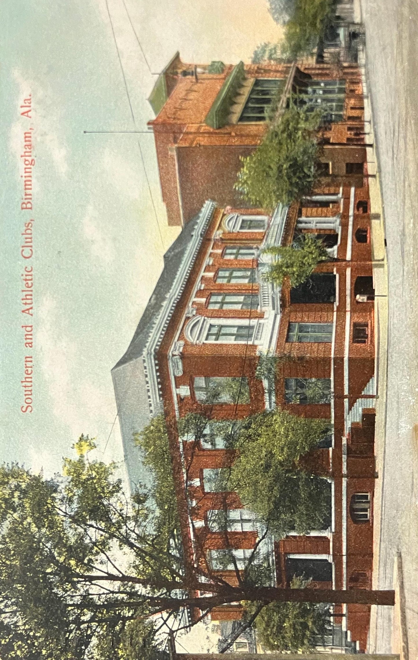 Southern and Athletic Clubs - Birmingham, Alabama - 1910s Postcard