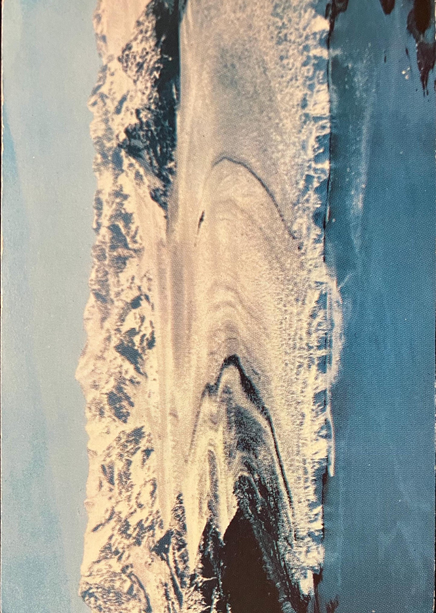 Columbia Glacier - Vintage Alaska Postcard