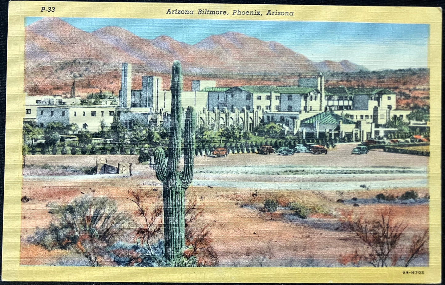 Arizona Biltmore - Phoenix, Arizona - 1940s Linen Postcard