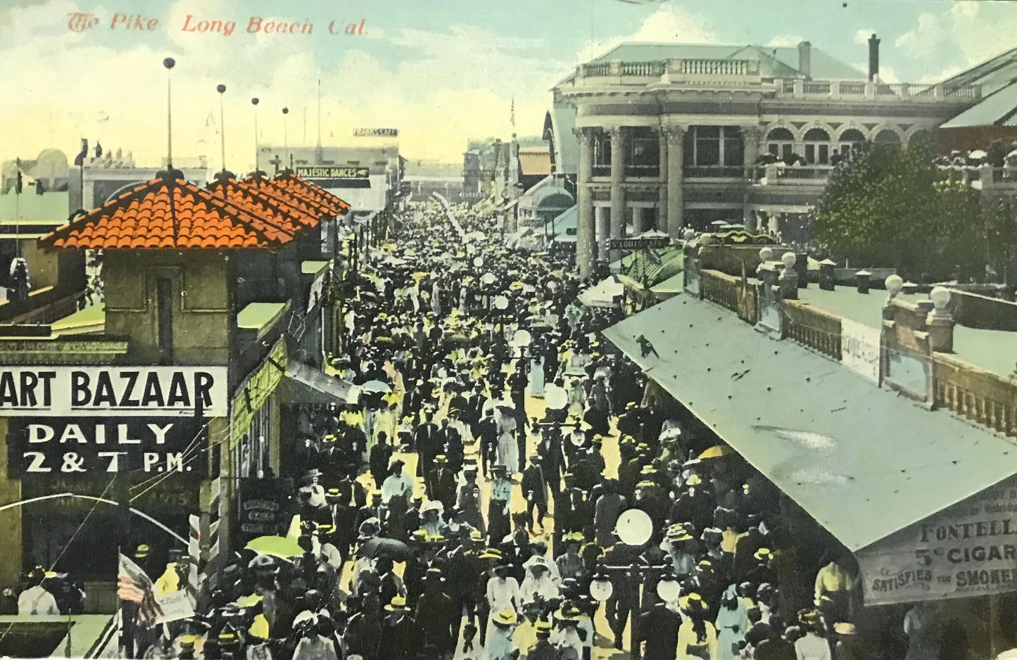 The Pike, Long Beach, California - Vintage Postcard